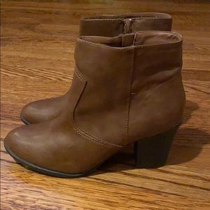 Madden Girl Ankle Boots in Cognac
